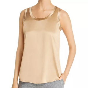 Lafayette 148 New York Perla Reversible Silk Blouse Size Small‎